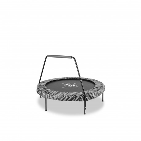 EXIT Tiggy Junior trampolin med barre ø 140 cm (sort/grå)