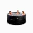 EXIT Leather Premium spa ø184x73cm - sort